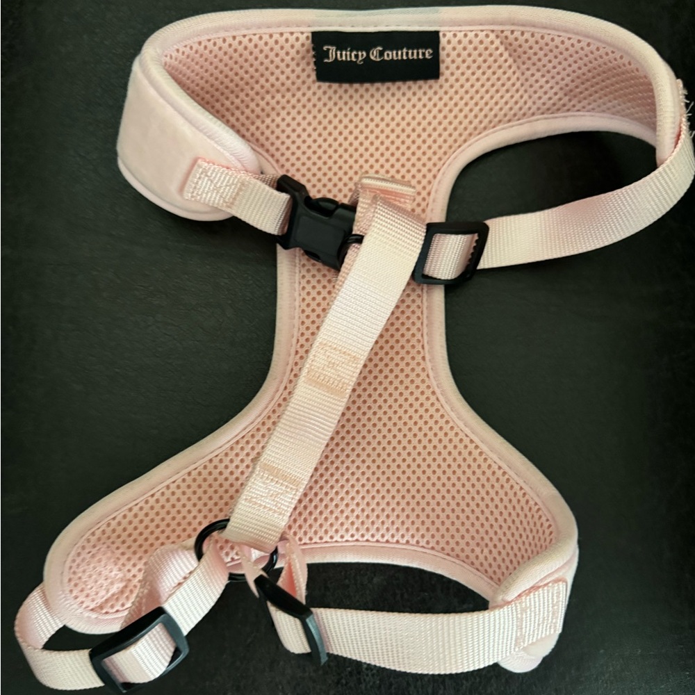 Juicy Contour pink velour pet harness - Picture 4 of 4